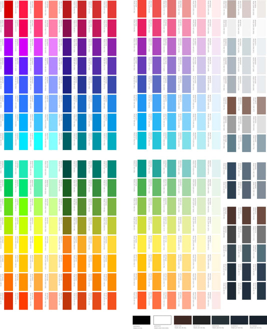 CMYK Color Chart