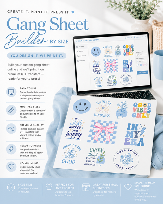 Gang Sheet Builder by Size